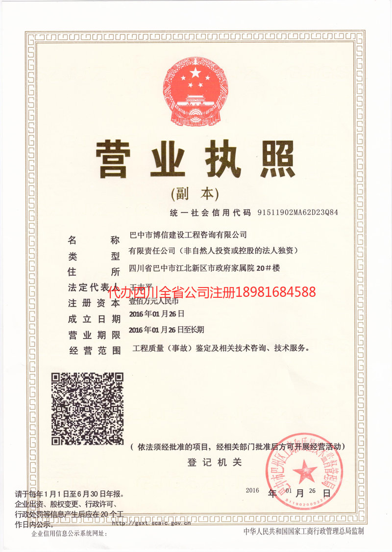 廉江廉江博信建设工程咨询有限公司